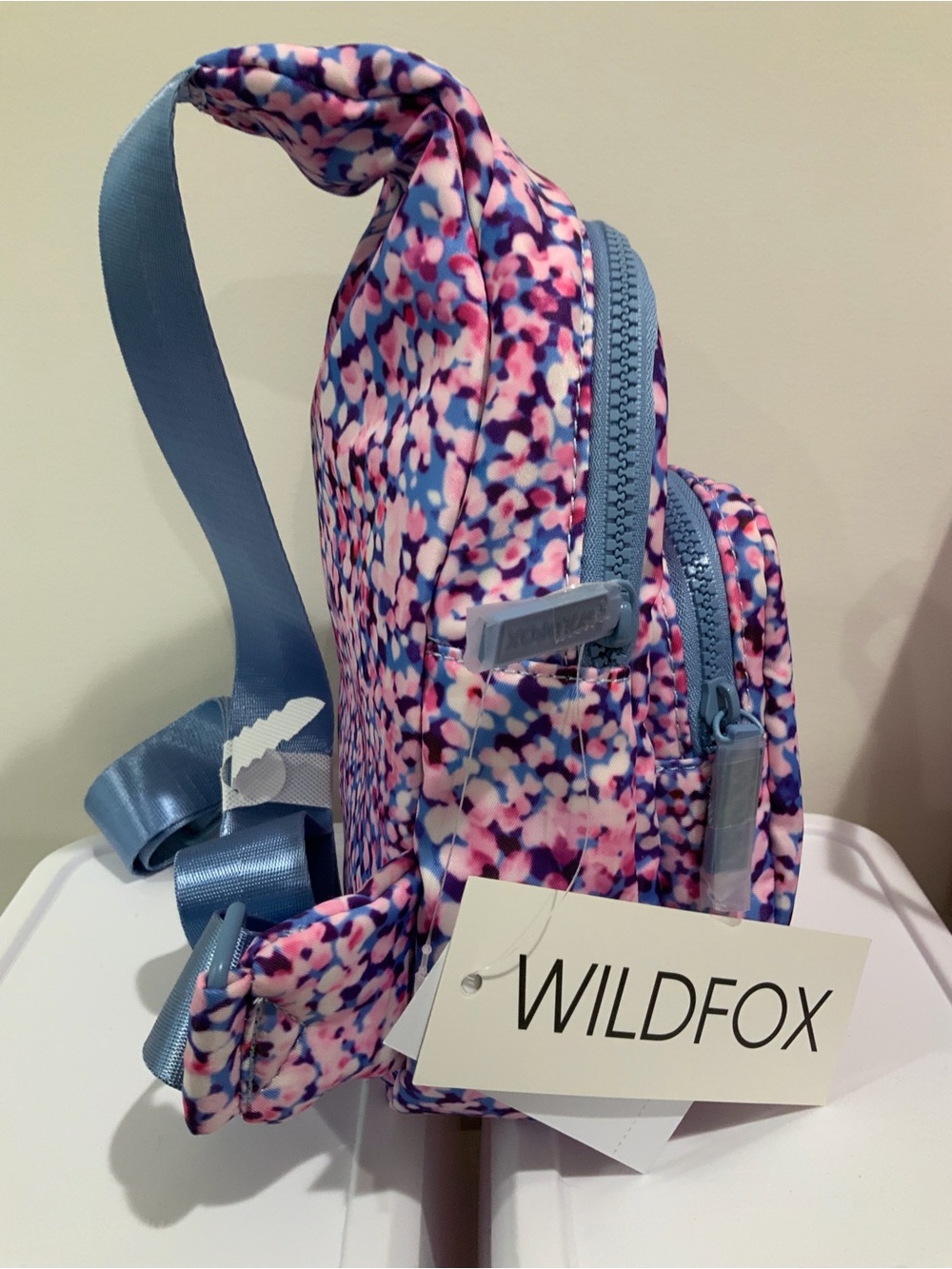 Wildfox Pink & Blue Confetti Sling Backpack - Picture 3 of 4